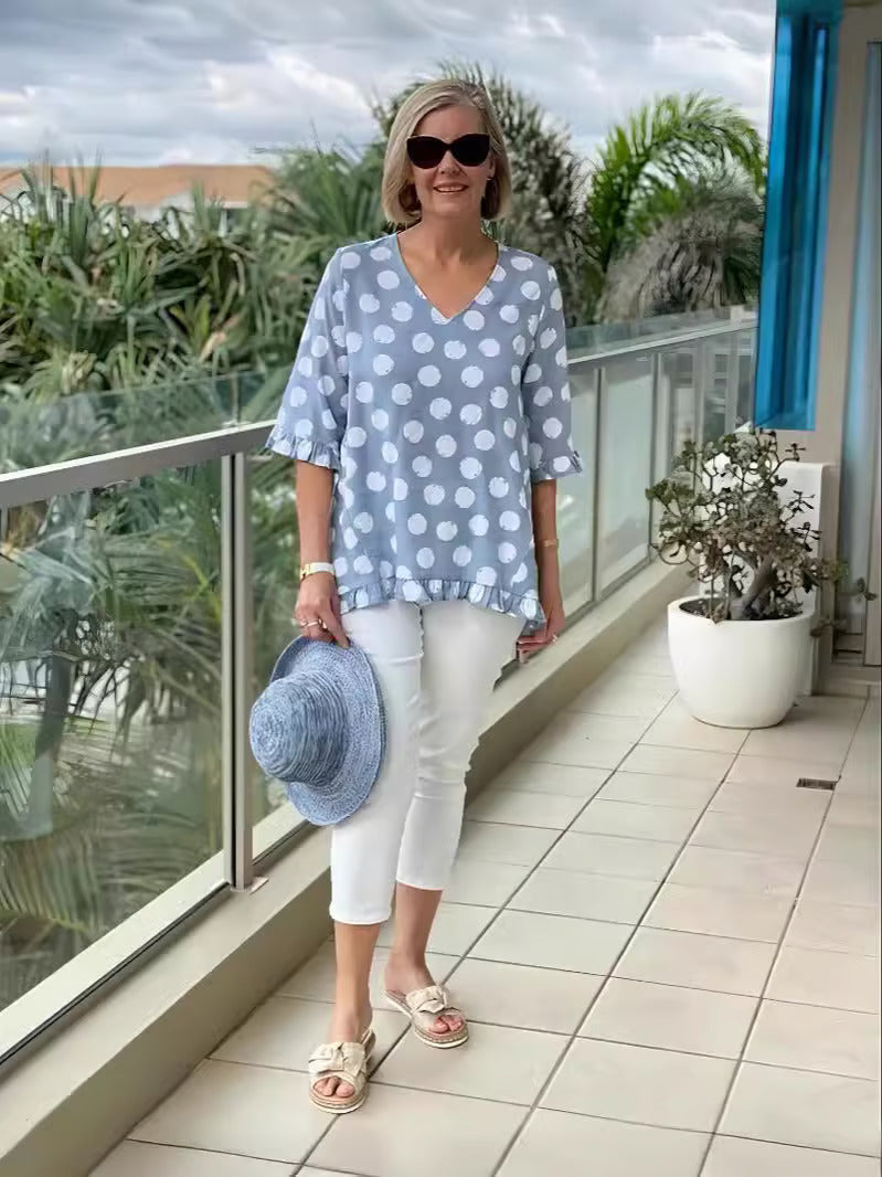 Evelyn – Klassisches Vintage-Chic-Top 