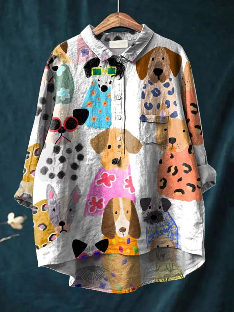 Isabella - Premium Damenshirt mit Hundeprint 