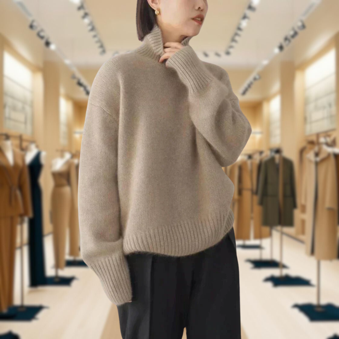 Mirrin - Rollkragenpullover aus Wolle 