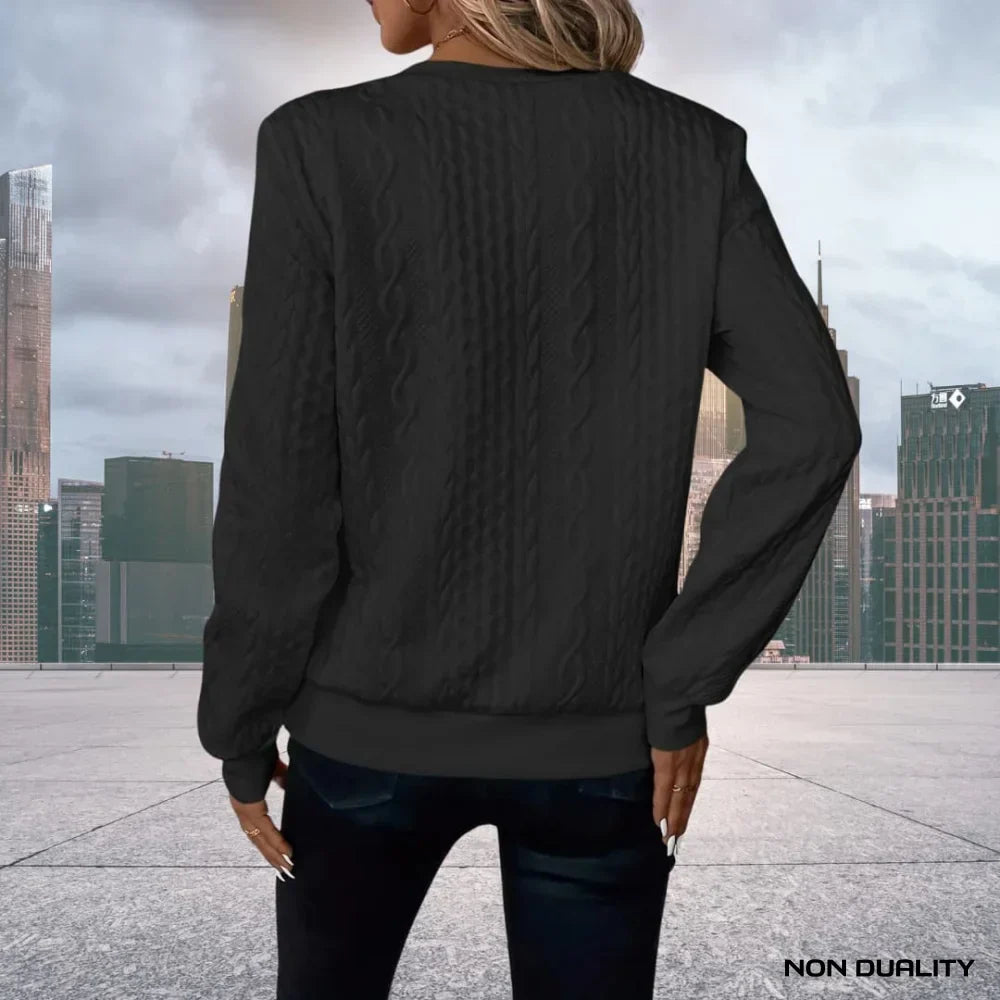 Non-Duality-Pullover mit Reißverschluss