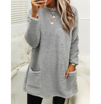 Lucy - Fleecepullover Langer Pullover 
