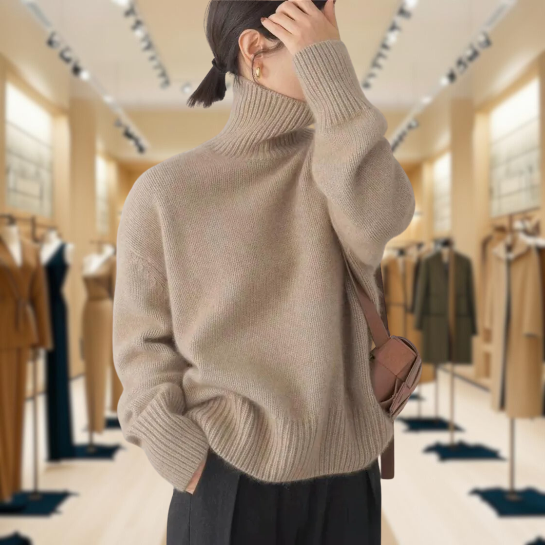 Mirrin - Rollkragenpullover aus Wolle 