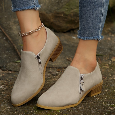 Loly – Orthopädische Stiefel mit seitlichem Reißverschluss 