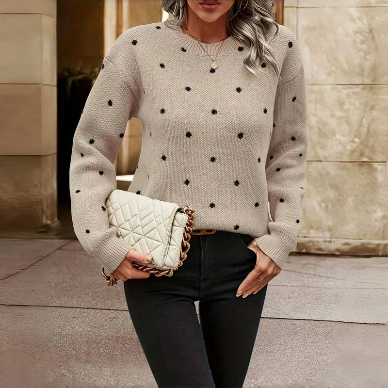 Nicole – Strickpullover mit Punkten 
