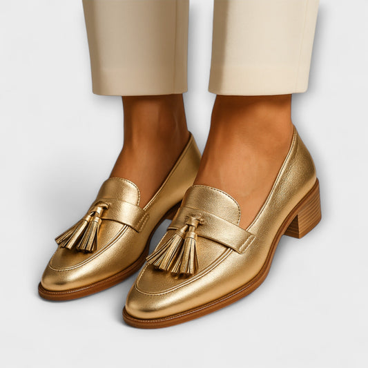 Celeste - Goldene Loafer