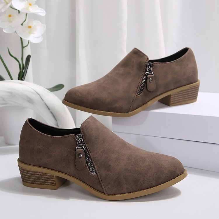 Loly – Orthopädische Stiefel mit seitlichem Reißverschluss 