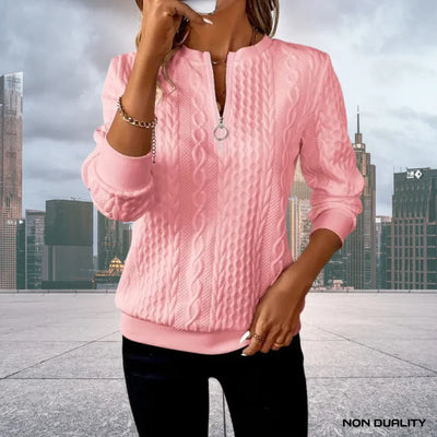 Non-Duality-Pullover mit Reißverschluss