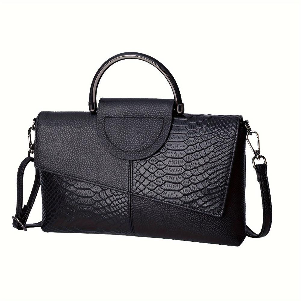 Kassandra | Handtasche mit opulentem Krokodilmuster