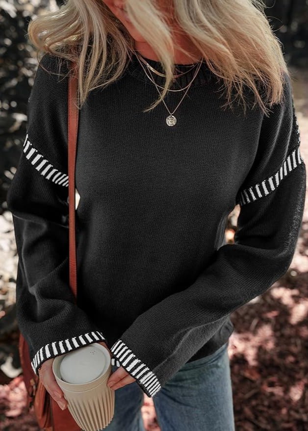 Marisa – Schicker Kontrastpullover