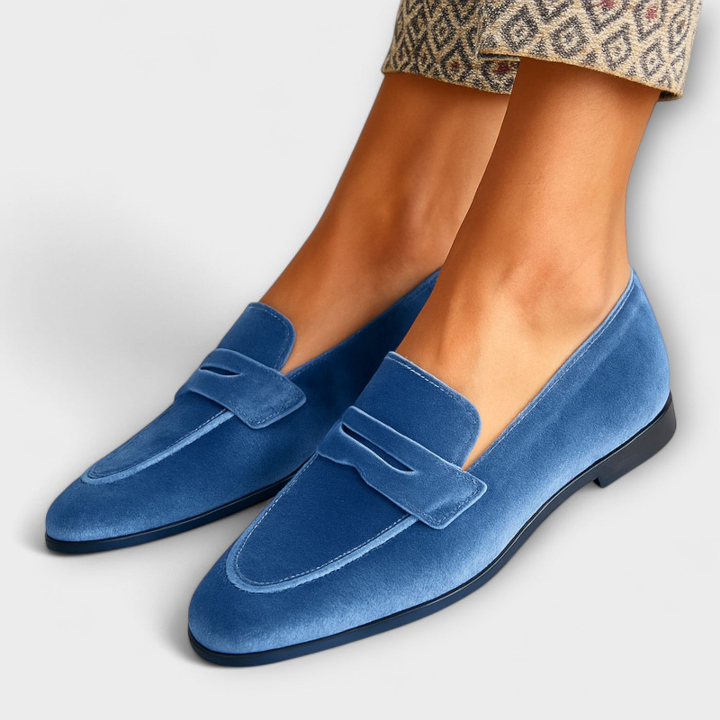 Louise - Weiche Velours Hausschuhe