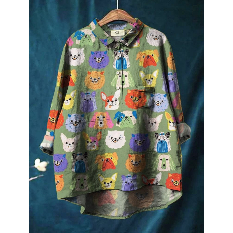 Isabella - Premium Damenshirt mit Hundeprint 