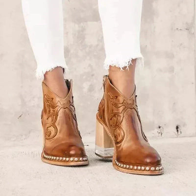 Norwich bestickte Stiefeletten 