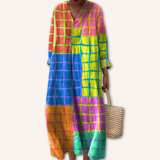 Fiorella | Mehrfarbig bedrucktes Kleid