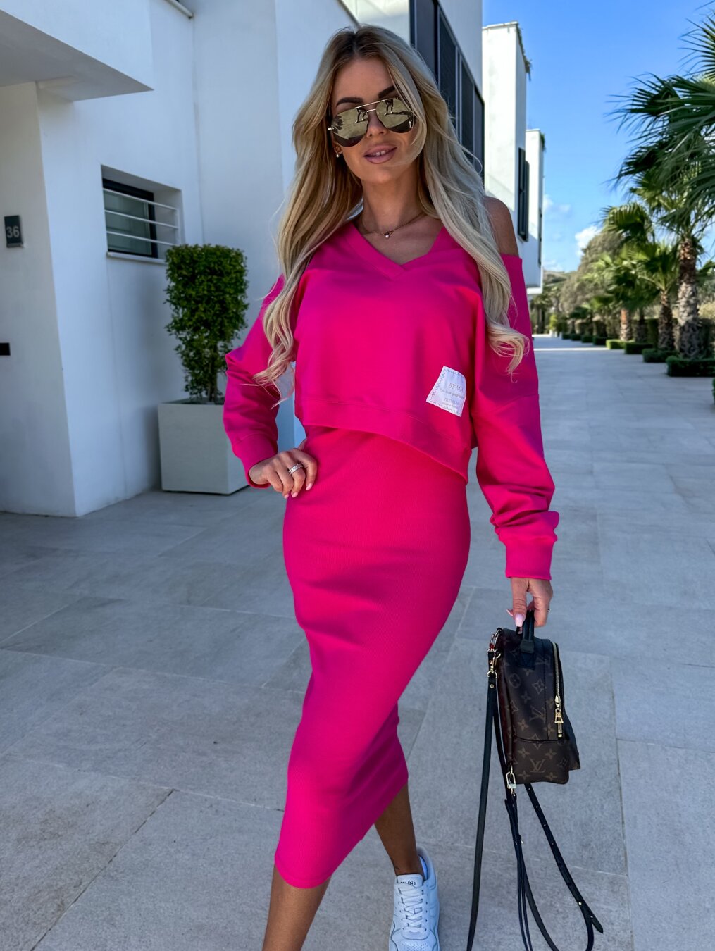 Mireille – Stylisches Set aus Sweatshirt und Kleid 
