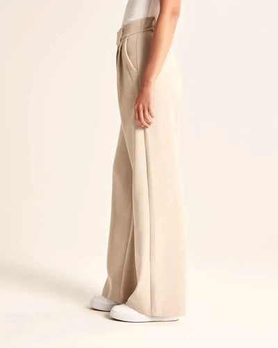 Maßgeschneiderte Hose mit weitem Bein 