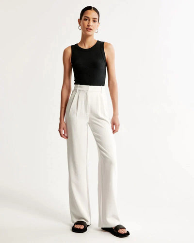 Maßgeschneiderte Hose mit weitem Bein 