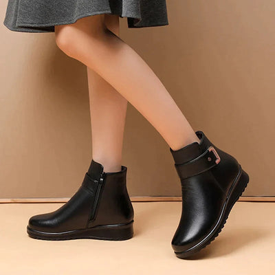Stützender Komfort-Lederstiefel 