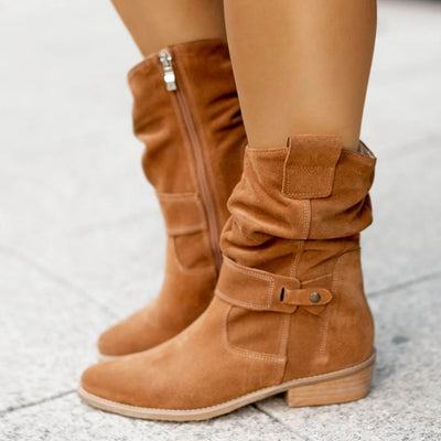 Stiefel aus weichem Wildleder 
