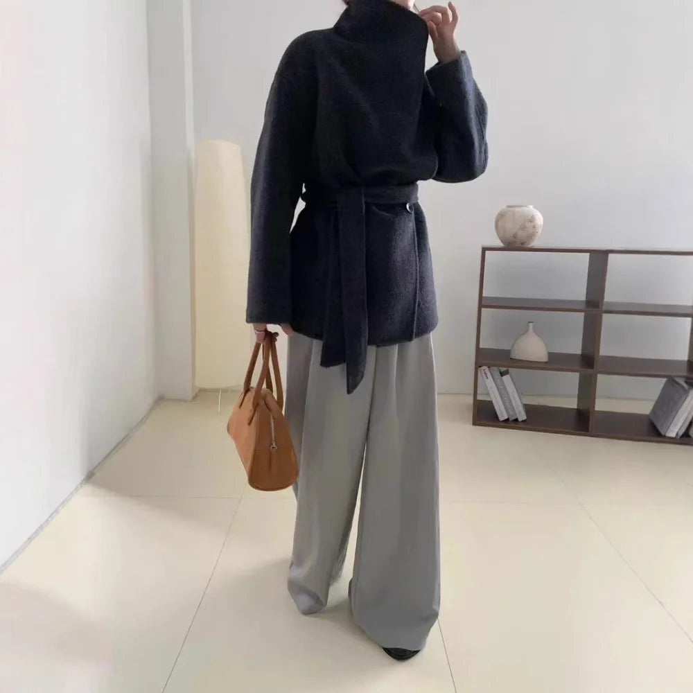 Velmira – Mantel aus Seidenwolle und Kaschmir 