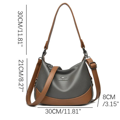 Mara zweifarbige Schultertasche 