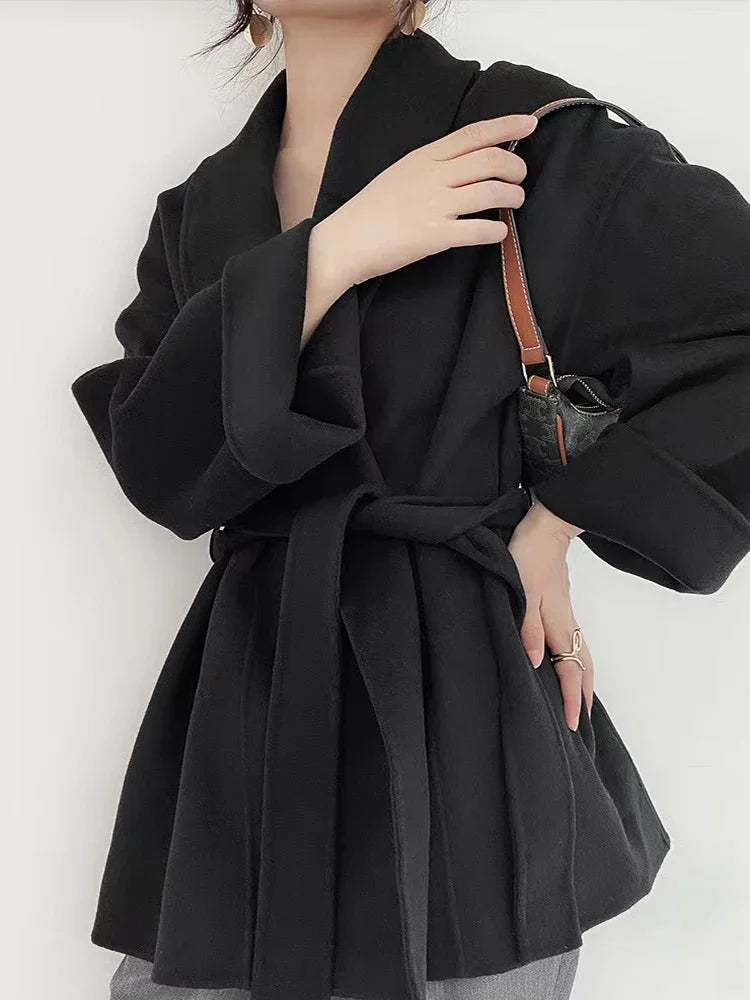 Serenya™ | Handgefertigter Woll-Kaschmir-Mantel 