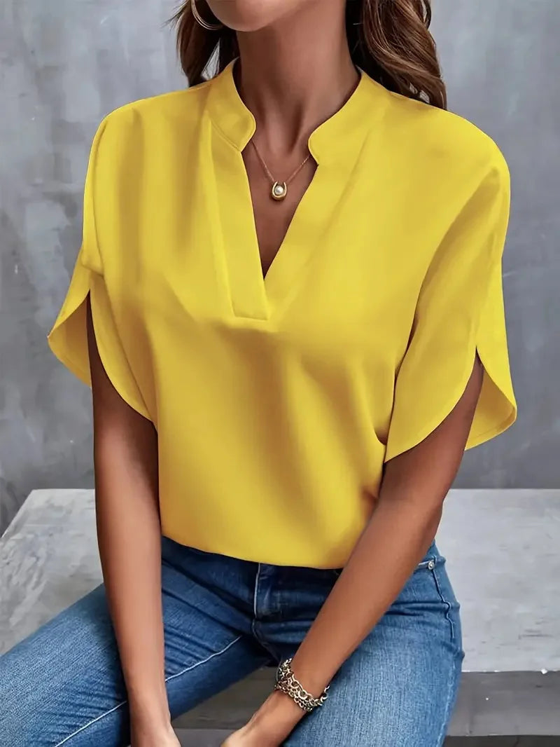 Grace – Blød og elegant bluse med v-hals