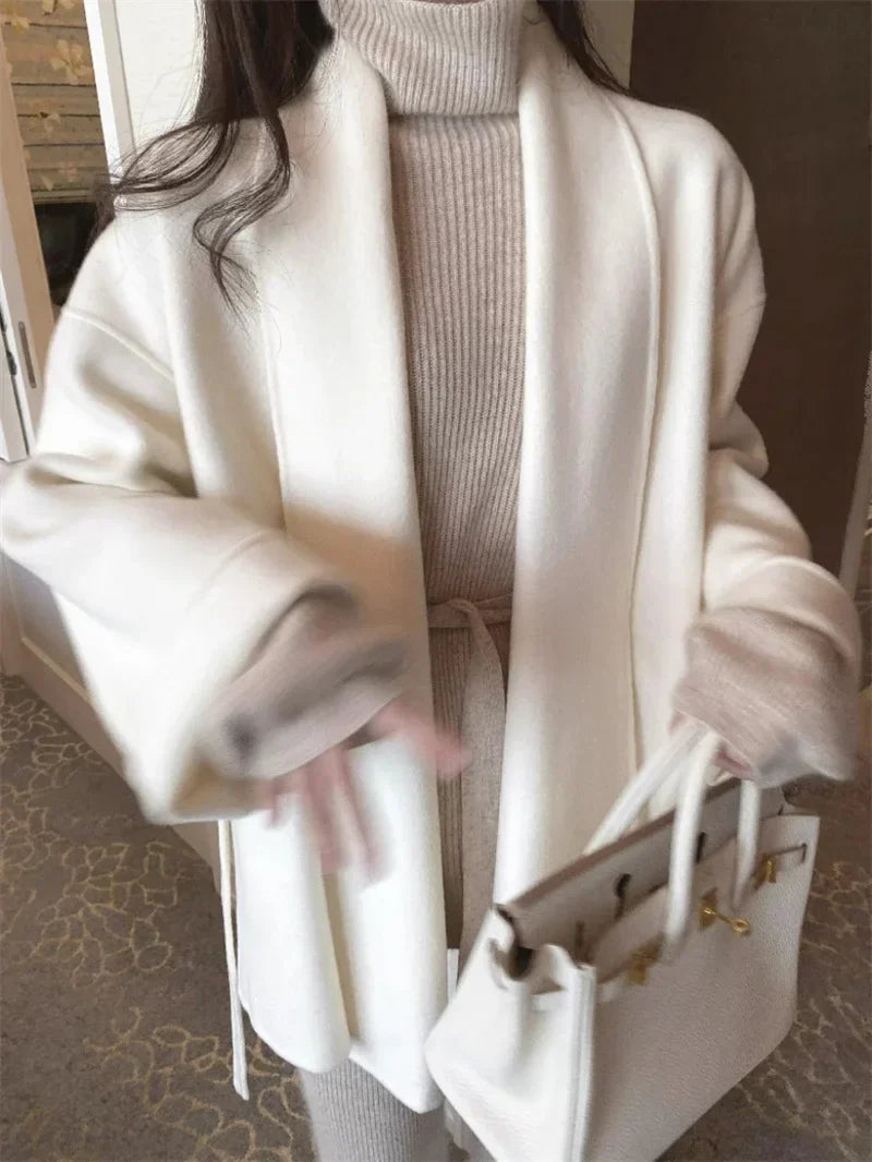 Serenya™ | Handgefertigter Woll-Kaschmir-Mantel 