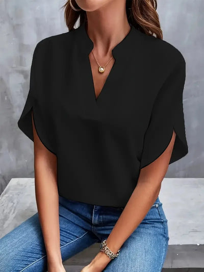 Grace – Blød og elegant bluse med v-hals