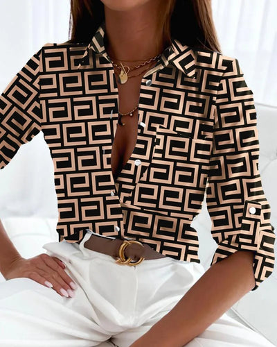 Freya – Stylisches Top mit künstlerischem Design 