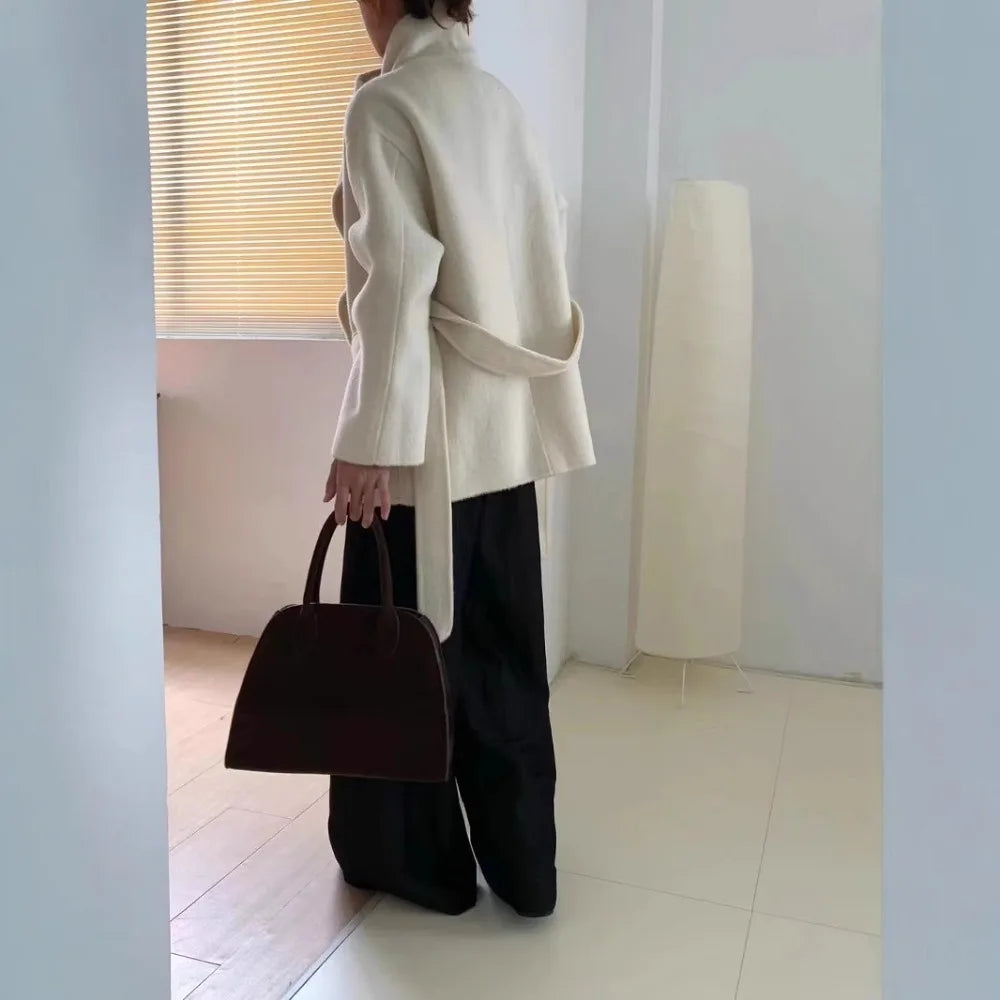 Velmira – Mantel aus Seidenwolle und Kaschmir 