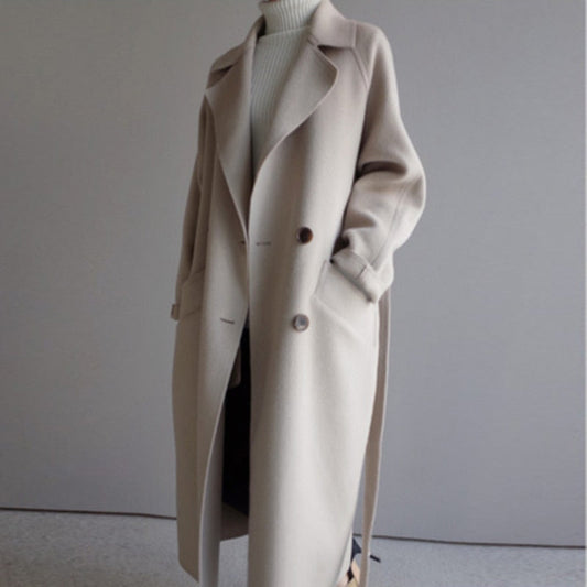 Clara Damen-Trenchcoat aus Wolle