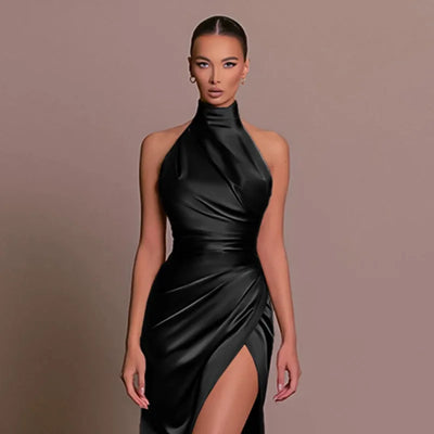 Jessica – Elegantes Satinkleid 