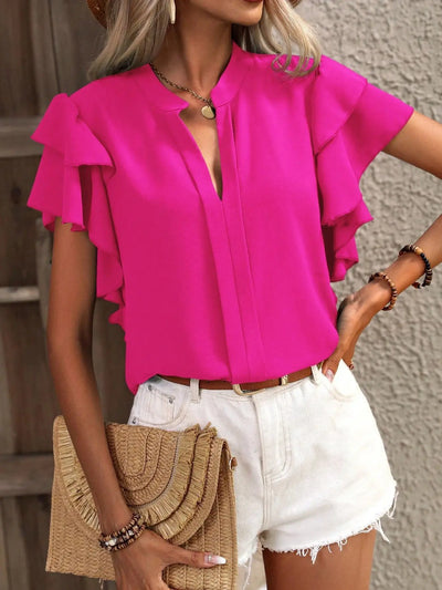 Amira – Stylische Bluse mit Rüschenärmeln 