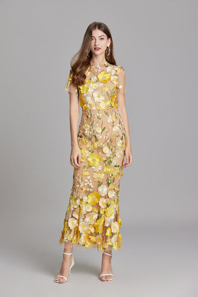 Jessica – Elegantes Blumenkleid 