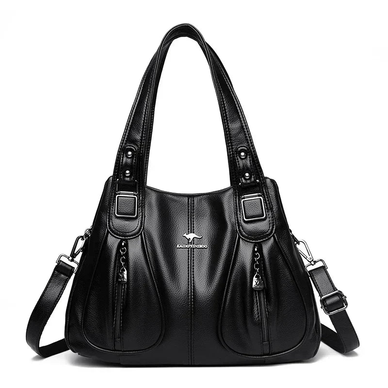 Mirelle - Lässige Lederhandtasche 