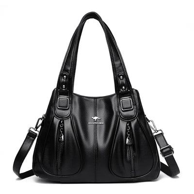 Mirelle - Lässige Lederhandtasche 
