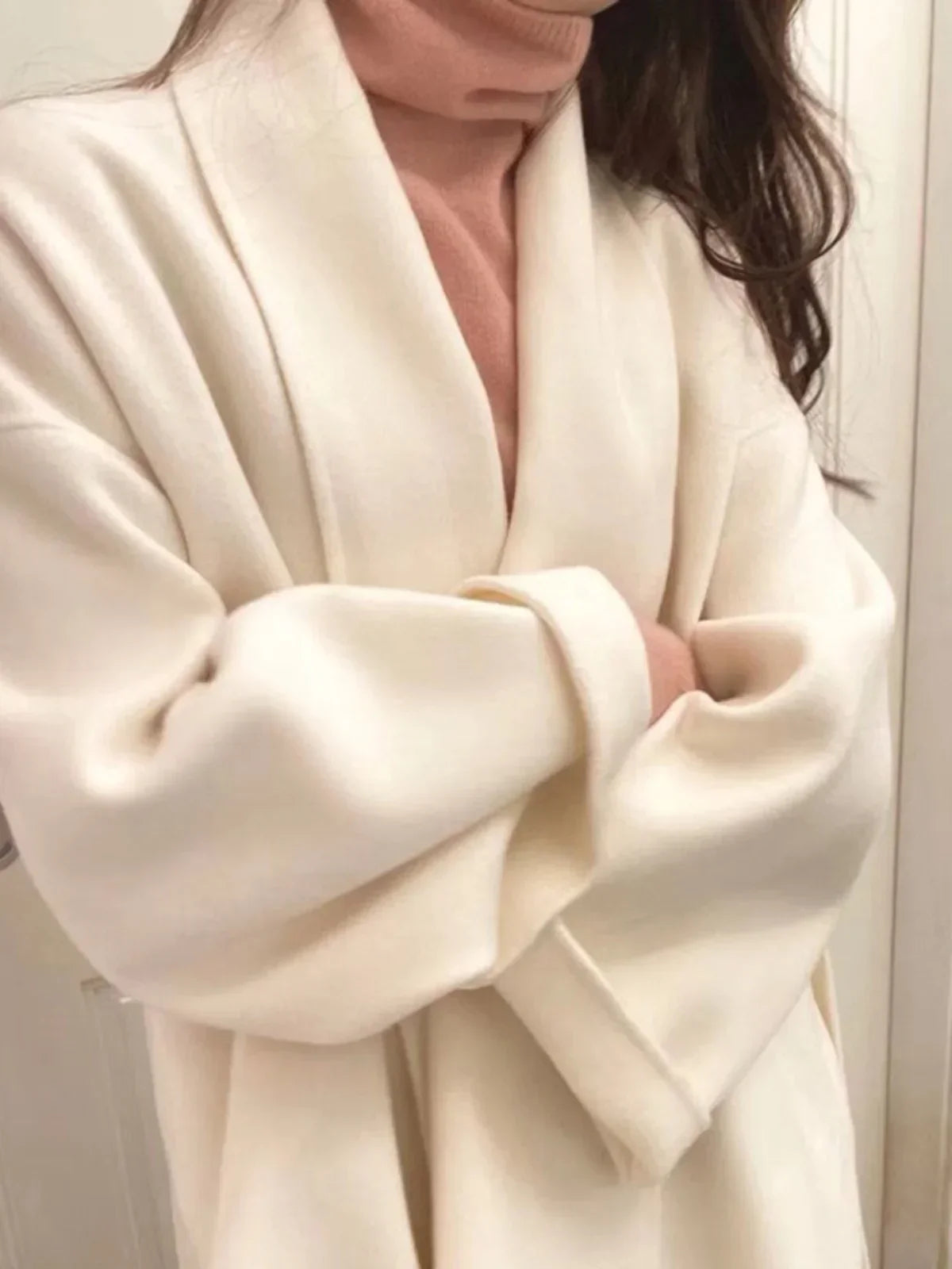 Serenya™ | Handgefertigter Woll-Kaschmir-Mantel 