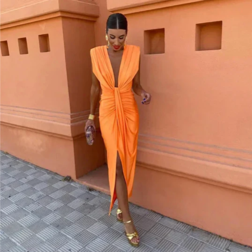 Lily – Stilvolles Plissee-Abendkleid 