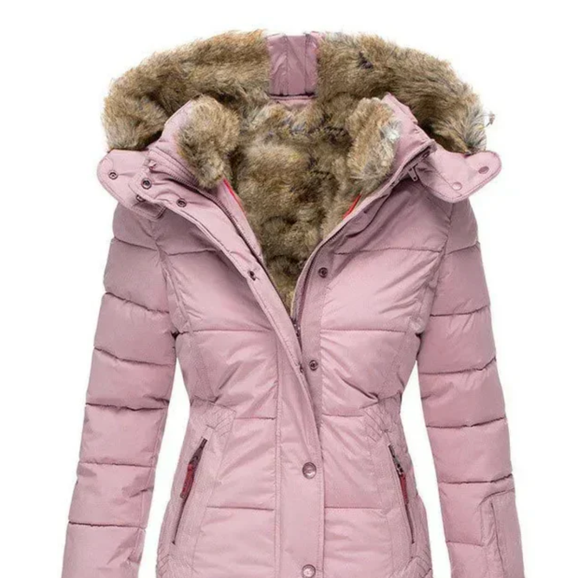 Bella - Kuscheliger Wintermantel mit Fellinnenseite