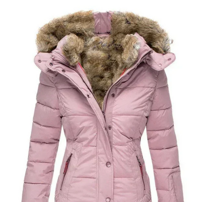 Bella - Kuscheliger Wintermantel mit Fellinnenseite