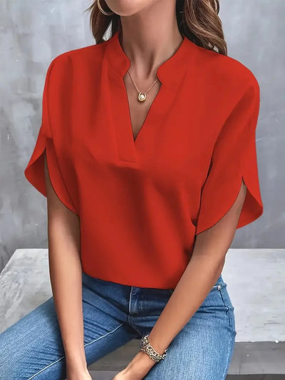 Grace – Blød og elegant bluse med v-hals