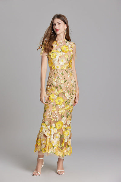 Jessica – Elegantes Blumenkleid 