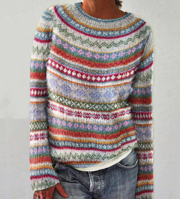 Soley - Mehrfarbiger Pullover 