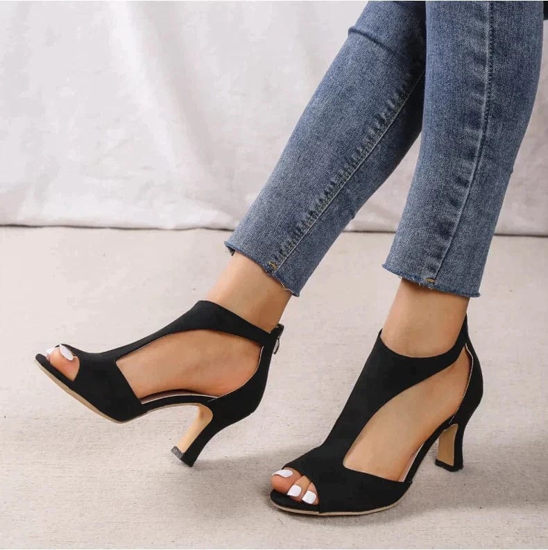 Moira – Sandalen mit hohem Absatz und Reißverschluss 