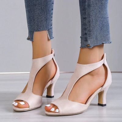 Moira – Sandalen mit hohem Absatz und Reißverschluss 