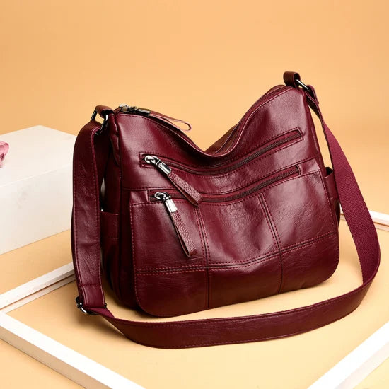 Davina - Handtasche aus glattem Leder 