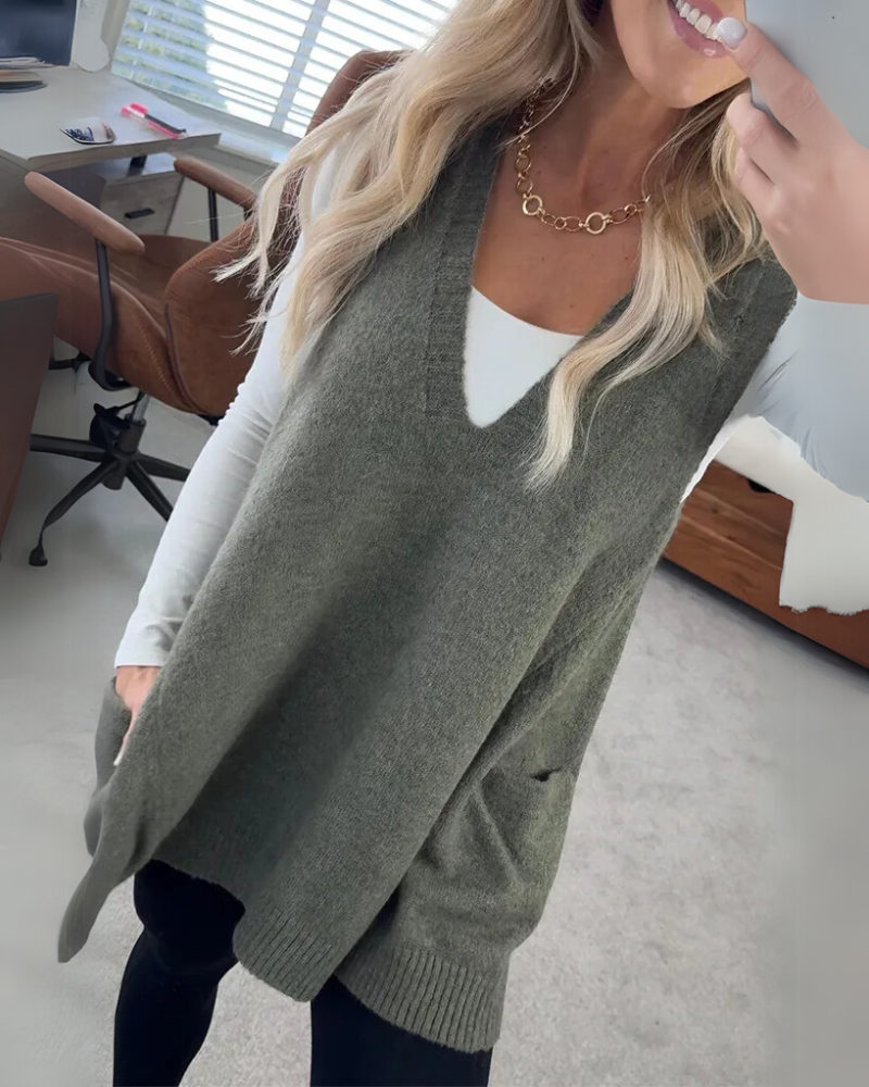 Arola – Kuschelige Strickweste 