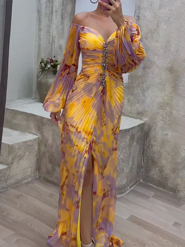 Gisselle – Raffiniertes Kleid mit V-Ausschnitt 