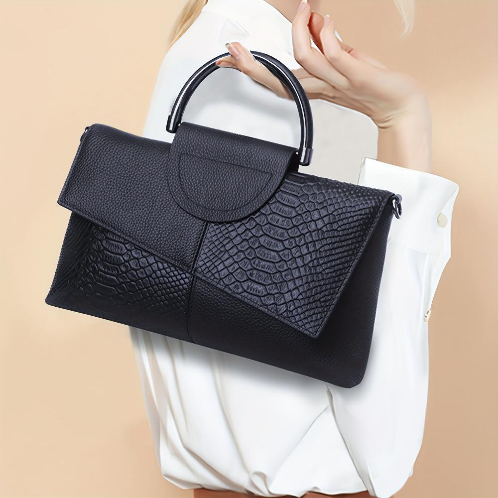 Kassandra | Handtasche mit opulentem Krokodilmuster