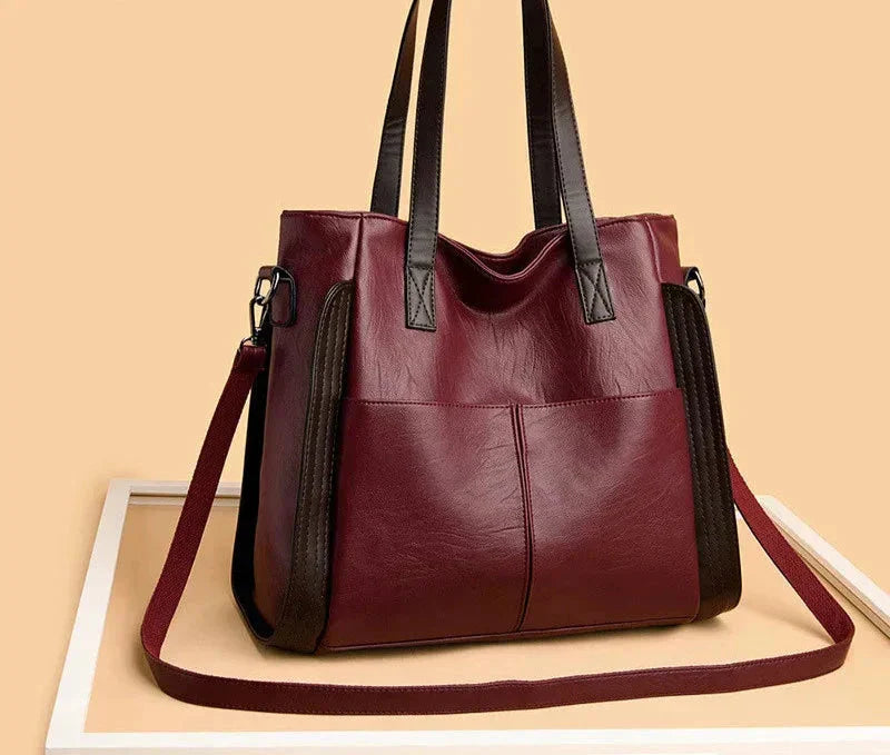 Indigo - Klassische Lederhandtasche 